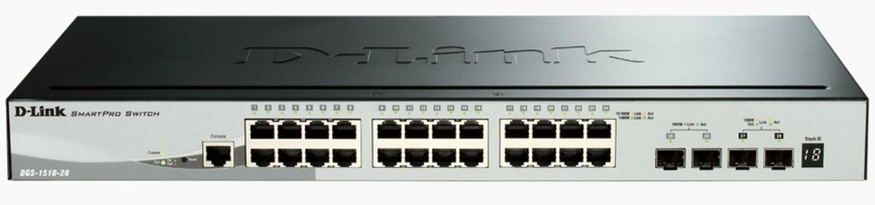 D-Link DGS-1510 Managed L3 Gigabit Ethernet (10/100/1000) Schwarz