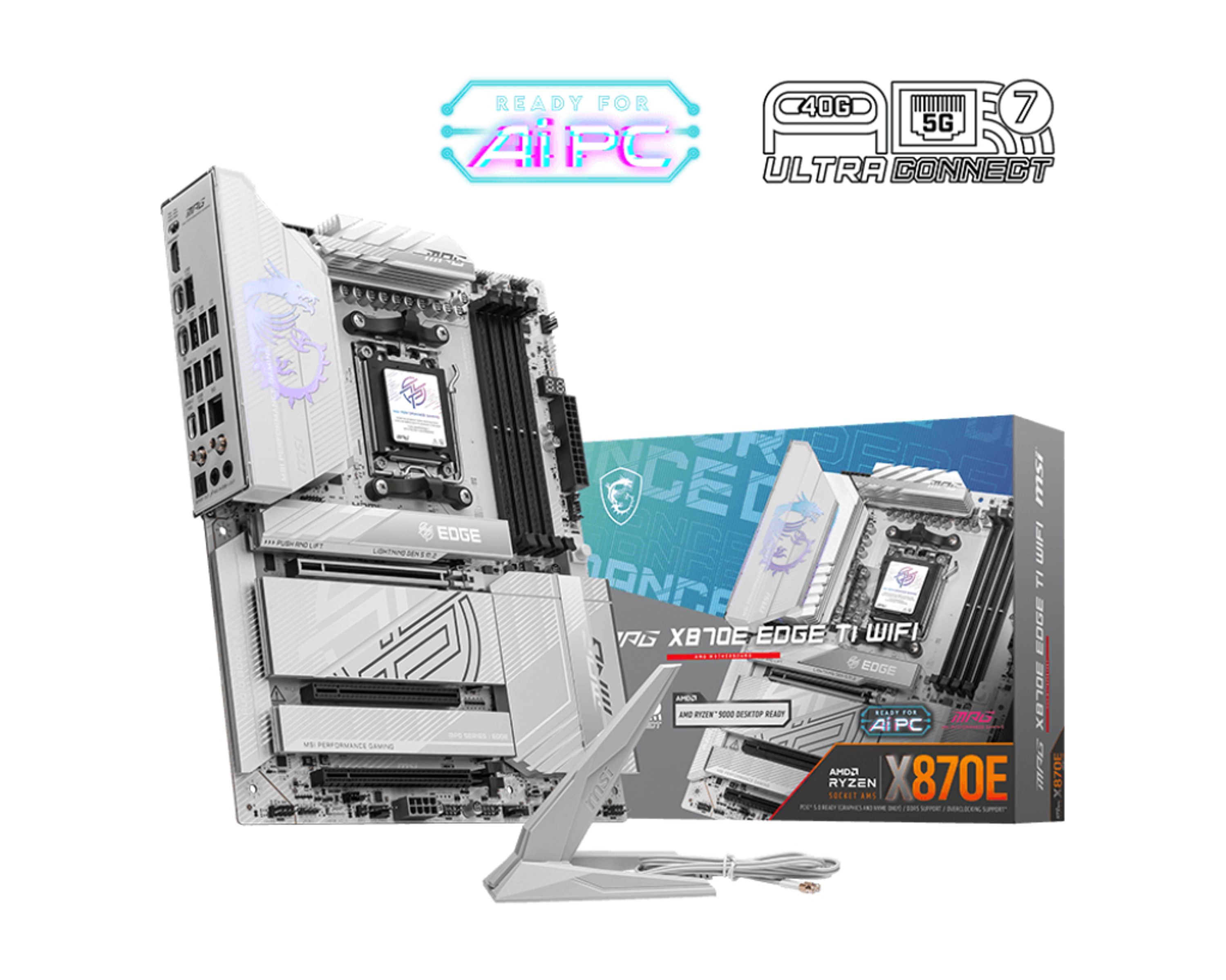 MSI MPG X870E EDGE TI WIFI Motherboard AMD X870E Sockel AM5 ATX