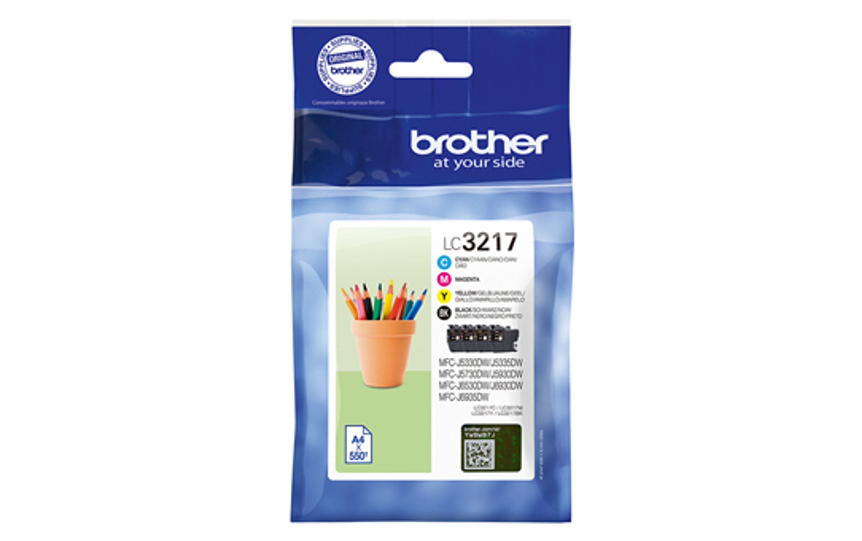 Brother LC-3217 Druckerpatrone Original Schwarz, Cyan, Magenta, Gelb
